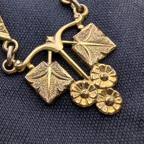Antique American rolled gold necklace Speidel Friedrich